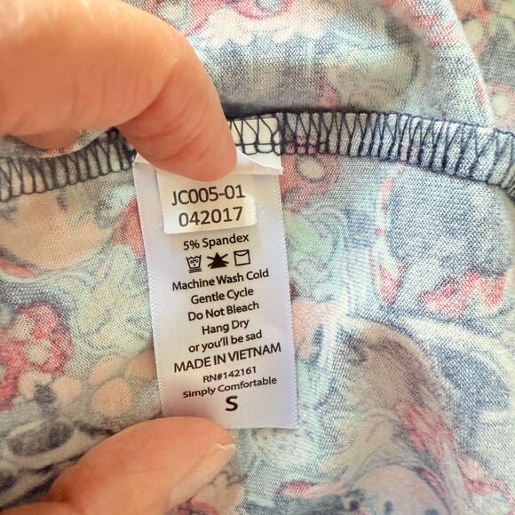 Lularoe Irma Disney Minnie Print Elbow Lenght Sleeve Hi Low Oversized Top S - Picture 4 of 7